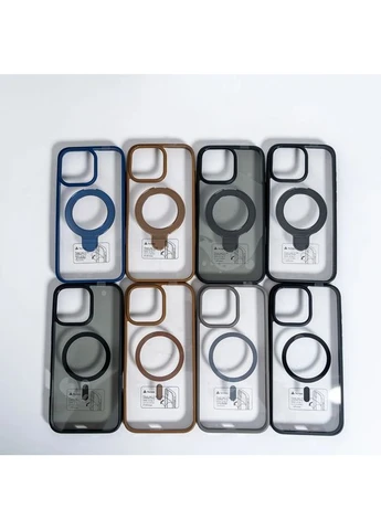 Чехол-накладка Spigen Magnetic Ring для Apple iPhone 15 Pro противоударный поликарбонат Grey No Brand (403022455)
