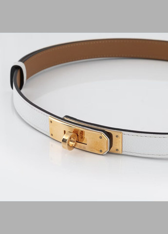 Ремінь шкіряний Hermes Kelly 18 Belt Beige 60-100см Білий No Brand (322999061)