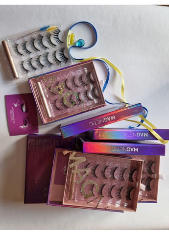 Набір Багаторазові вії 6 пар + магнітна підводка Альтернатива нарощуванню Magnetic Lashes (366668489)