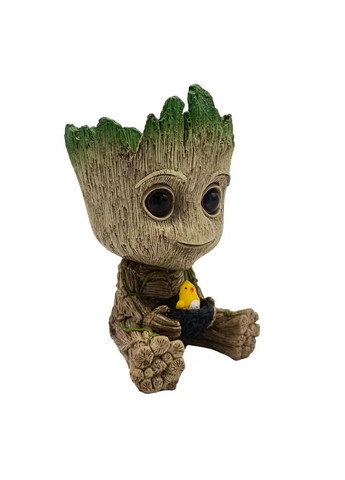Горщик для вазонів та канцелярії Грут Groot G9 Малюк з пташеням No Brand (332636921)
