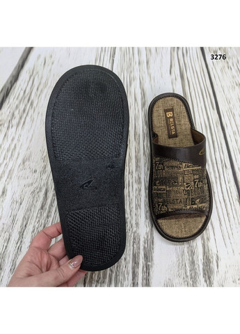 Коричневые тапочки мужские с открытым носком Белста