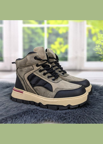 Коричневые повседневные зимние ботинки зимние подростковые для мальчика Paliament