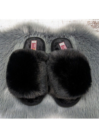 Черные тапочки домашние Fashion