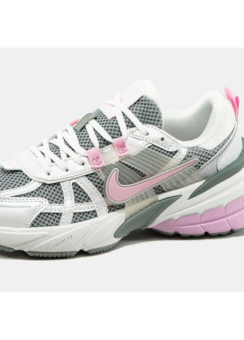 Кросівки жіночі Nike V2K Runtekk White Grey Pink | Найк В2К Рантекк сірі No Brand сірі демісезони (366342707)