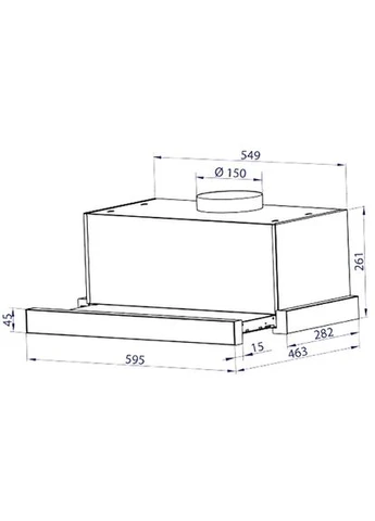 Витяжка HTL 6615 IV 1000 LED MINOLA (370605668)