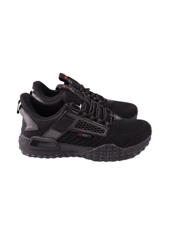 Чорні кросівки чоловічі чорні текстиль Yike 23-24LK