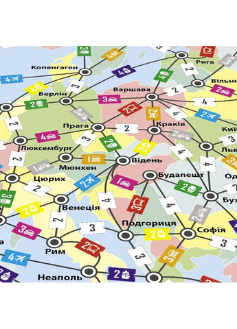 Настольная игра Путешествие по Европе Arial 910275 укр. языке No Brand (362571158)