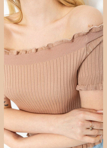 Топ женский нарядный в рубчик, цвет оранжевый, Ager (282725650)