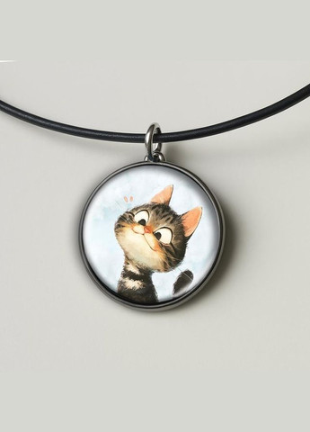 Набір підвіска (кулон) та брелок Cat #15 (подарунковий набір) No Brand (332633351)