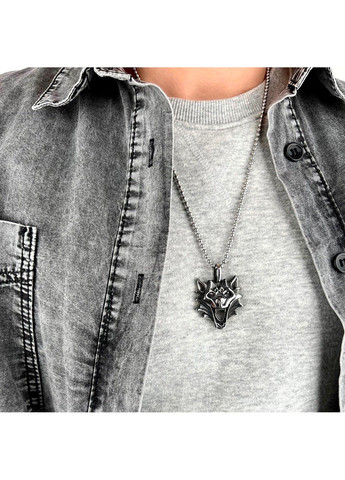 Готичний панк кулон вовк з медичної сталі PS-042 No Brand (299340275)