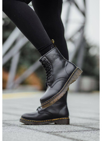Ботинки женские и мужские Dr. Martens 1460 Black 11822006 Доктор Мартинс (Мех) No Brand (366322947)