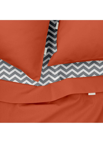 Євро постіль з простирадлом на гумці RUST CS7 200х220 см Cosas (307474813)