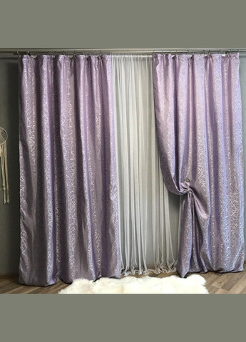 Однотонные мраморные шторы жаккард 2шт 2x150x270 см (Р1Е1011010-3) No Brand (308754519)