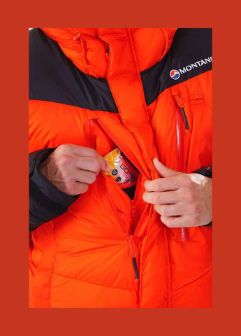 Оранжевая демисезонная куртка ontane apex 8000 down jacket firefly orange Montane