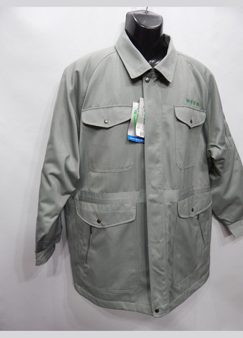 Сіра зимня чоловіча демісезонна куртка на хутрі piroga 21 р. 52 220kmd No Brand