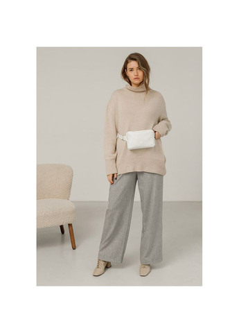 Шкіряна жіноча поясна сумка Dropbag Mini біла BlankNote (348359285)