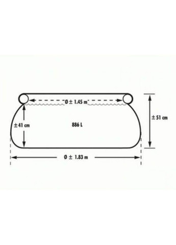 Надувной бассейн Easy Set 28101 (Диаметр 183 x Высота 56см) Intex (316632389)