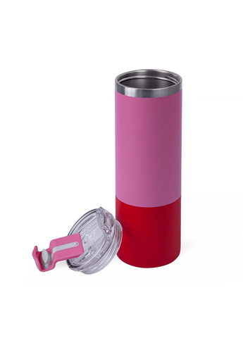 Термокружка із нержавіючою сталі з матовим покриттям рожево-червона 500 мл Discover manhattan (280831735)