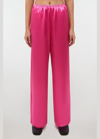 Брюки вискозные ягодного цвета FLOW Штани (313587641)