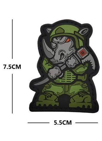 Патч ПХВ на липучці 5.11 Fighting Rhinoceros 5.11 Tactical (371367022)