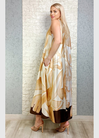 Бежева повсякденний, кежуал сукня а-силует LUX LUNA