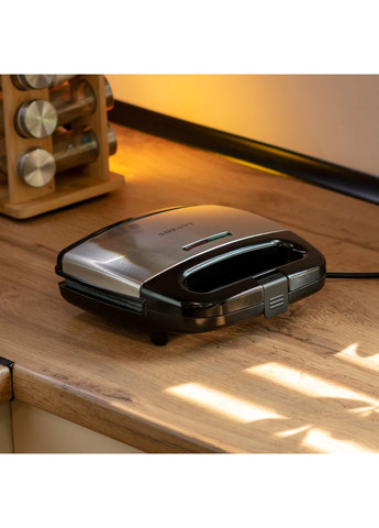 Електрогриль притискний з антипригарним покриттям 750 Вт для приготування їжі ProDobro (364191093)