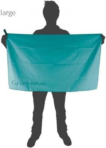 Рушник Recycled Soft Fibre Trek L Teal Lifeventure (316446438)