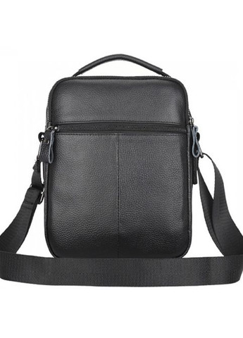 Мужская кожаная сумка-мессенджер 21х25х6, барсетка через плечо A25-3278A Черная Tiding Bag (370159501)