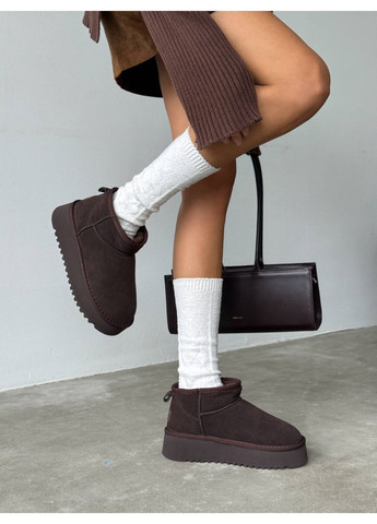 Короткие замшевые Угги Helen (366290802)