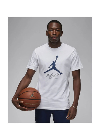 Белая футболка мужская jumpman flight white Air Jordan