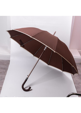 Коричнева} класичний парасолька-тростина напівавтомат коричневий 120 см для чоловіків і жінок стильний дощовик Yiwu (370603248)