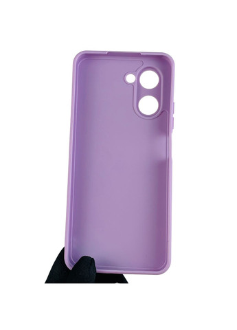 Чехол для C33 противоударный однотонный с квадратными гранями с защитой камеры на реалми с33 сиреневый Realme (366019800)