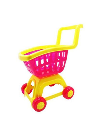 Візок "Супермаркет" 213 (4820123764711) рожевий з жовтим Вид 5 Bamsic (292709507)