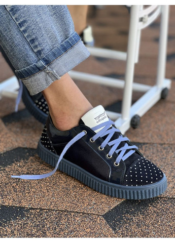 Синій кеди для дівчаток на шнурках синього кольору (2293). розмір Topitop