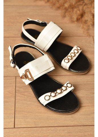 Босоніжки жіночі білого кольору Let's Shop (348427481)