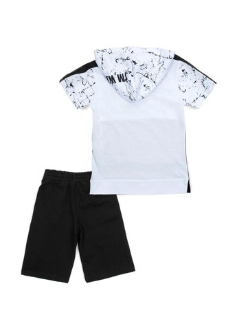 Комбінований літній набір дитячого одягу black (5049-134b-white) Smile