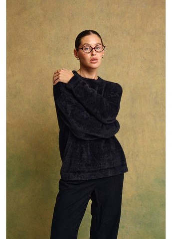 Чорний демісезонний м’який светр — замір в описі GD/GL Модний простір