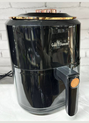 Аэрофритюрница безмасляная Gold TK 09906 8л 3400 Вт электрическая фритюрница Черная Diamond (296925482)