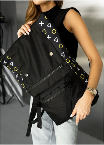 Рюкзак женский тканевый 20 л спортивный городской с отделением для ноутбука маленький Черный 39378 Sambag (355884711)