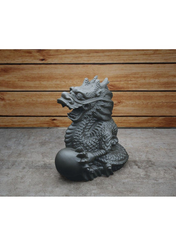 Статуетка дракона з кулею - яйцем. Символ 2024 року. Золотистий, 5 см ЗаСвіт (369718659)