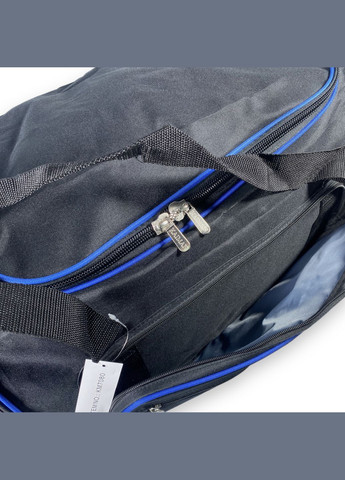 Дорожня сумка з розширенням одне відділення бокові кишені фронтальні кишені розмір: 70(80)*35*30см чорносиня Kaiman (266912173)