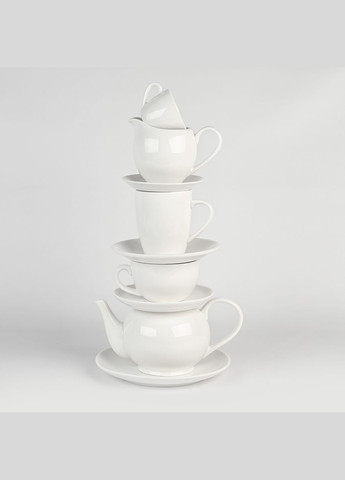 Чашка MY HOME 260 мл "ЖЕМЧУЖИНА" фарфор (KP-102 WHITE) МВМ (365280773)