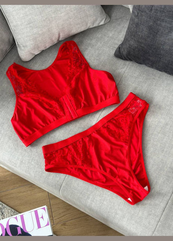 Красный демисезонный невероятно удобный и страстный комплект Vakko