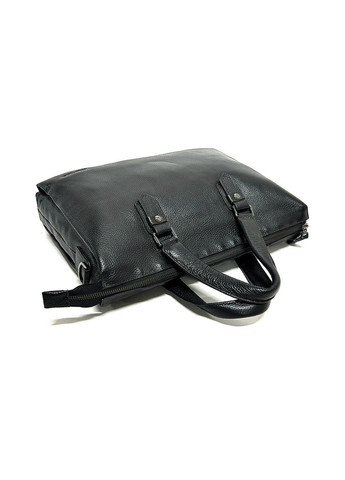 Мужская сумка из натуральной кожи 1087-1 черная 38х28х7 Fashion (367263489)