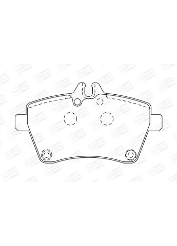 Колодки тормозные дисковые передние MB -BENZ A-CLASS (W169) (573226CH) Champion (332797128)