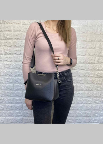 Женская мини сумочка стиль Зара, яркая сумка на плечо стиль Zara серая белая молочная No Brand (334730552)