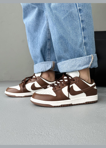 Кросівки жіночі і чоловічі Nike SB Dunk Wmns Brown Sail | Найк СБ Данк коричневі No Brand коричневі демісезони (341485842)