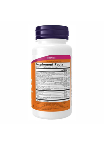, комплекс коферментов группы B, 60 вегетарианских капсул Now Foods (364956390)