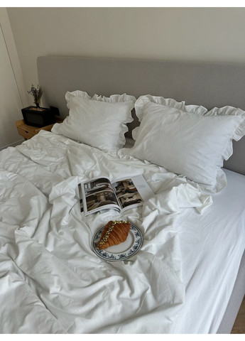 Постельное белье Вареный хлопок Полутораспальный IN.HOME_UA варена бавовна з Рюшами (349446643)