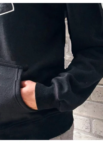 Теплий зимовий худі чоловічий для підлітка з капюшоном тринитка No Brand (371191407)